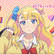 Galko-chan carries her book bag with a frown on her face.